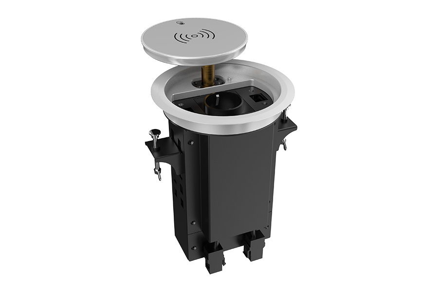 Лючок врезной в стол Wize Pro WRTS-RRSX-S