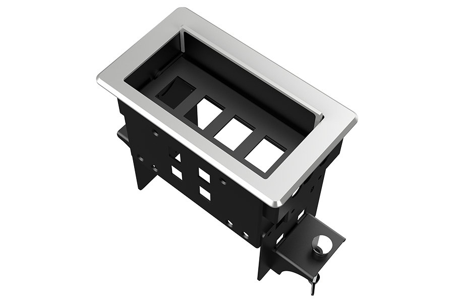 Прямоугольный металлический корпус Wize Pro WRTS-04BOX-S